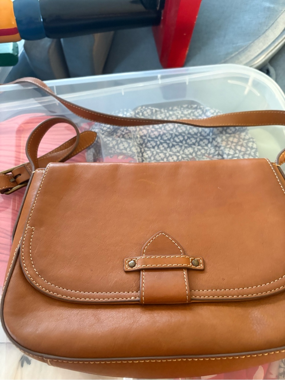 Frye Saddle Crossbody Messenger Bag 10x8”